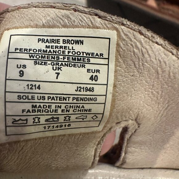 MERRELL PRAIRIE BROWN SANDALS SHOES SIZE 9 - Picture 4 of 12